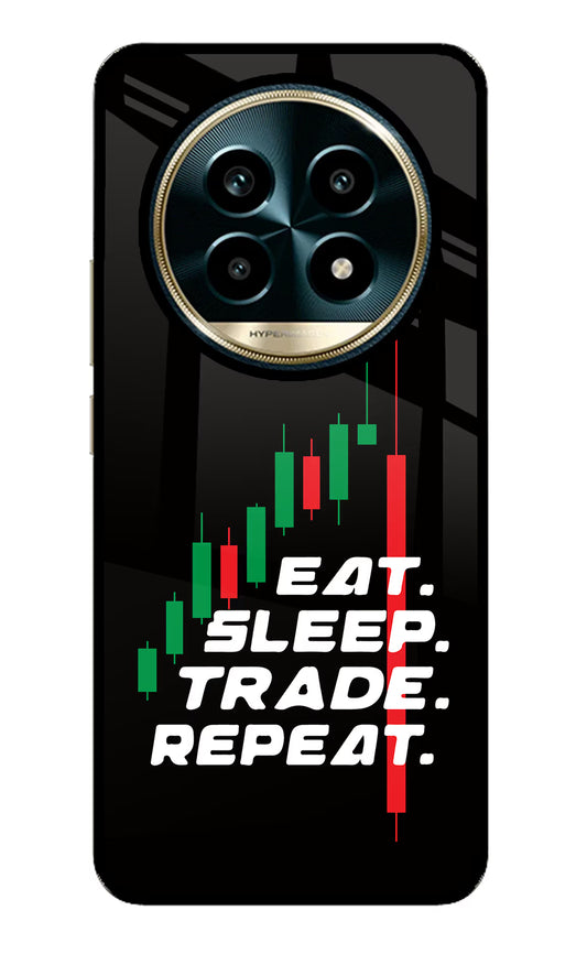 Eat Sleep Trade Repeat Realme 13 Pro 5G Glass Case