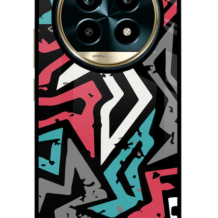 Geometric Graffiti Realme 13 Pro 5G Glass Case