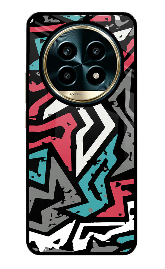 Geometric Graffiti Realme 13 Pro 5G Glass Case