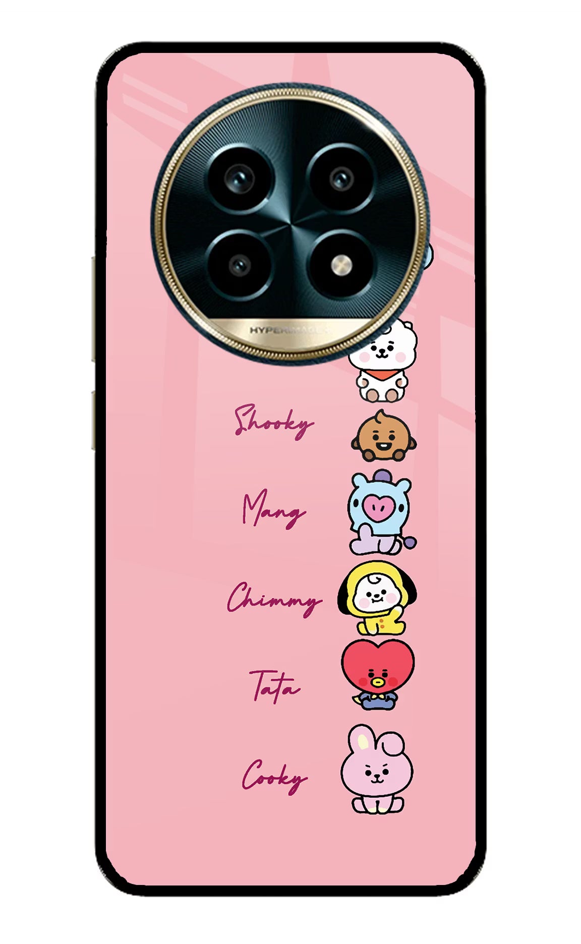 BTS names Realme 13 Pro 5G Glass Case Back Cover by Casekaro