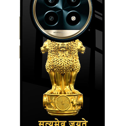Satyamev Jayate Golden Realme 13 Pro 5G Glass Case
