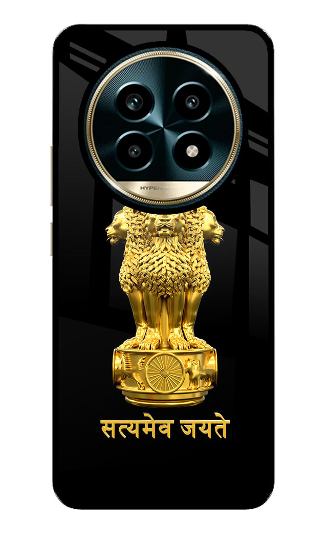 Satyamev Jayate Golden Realme 13 Pro 5G Glass Case