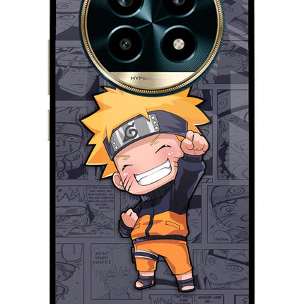 Chota Naruto Realme 13 Pro 5G Glass Case Back Cover by Casekaro