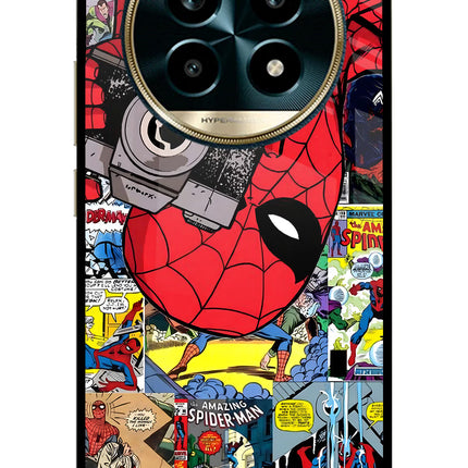 Spider Man Realme 13 Pro 5G Glass Case Back Cover by Casekaro