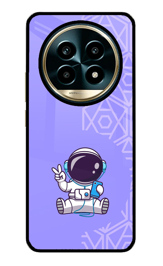 Cute Astronaut Chilling Realme 13 Pro 5G Glass Case