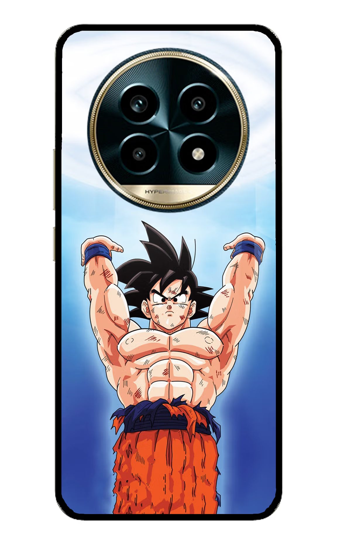 Goku Power Realme 13 Pro 5G Glass Case Back Cover by Casekaro