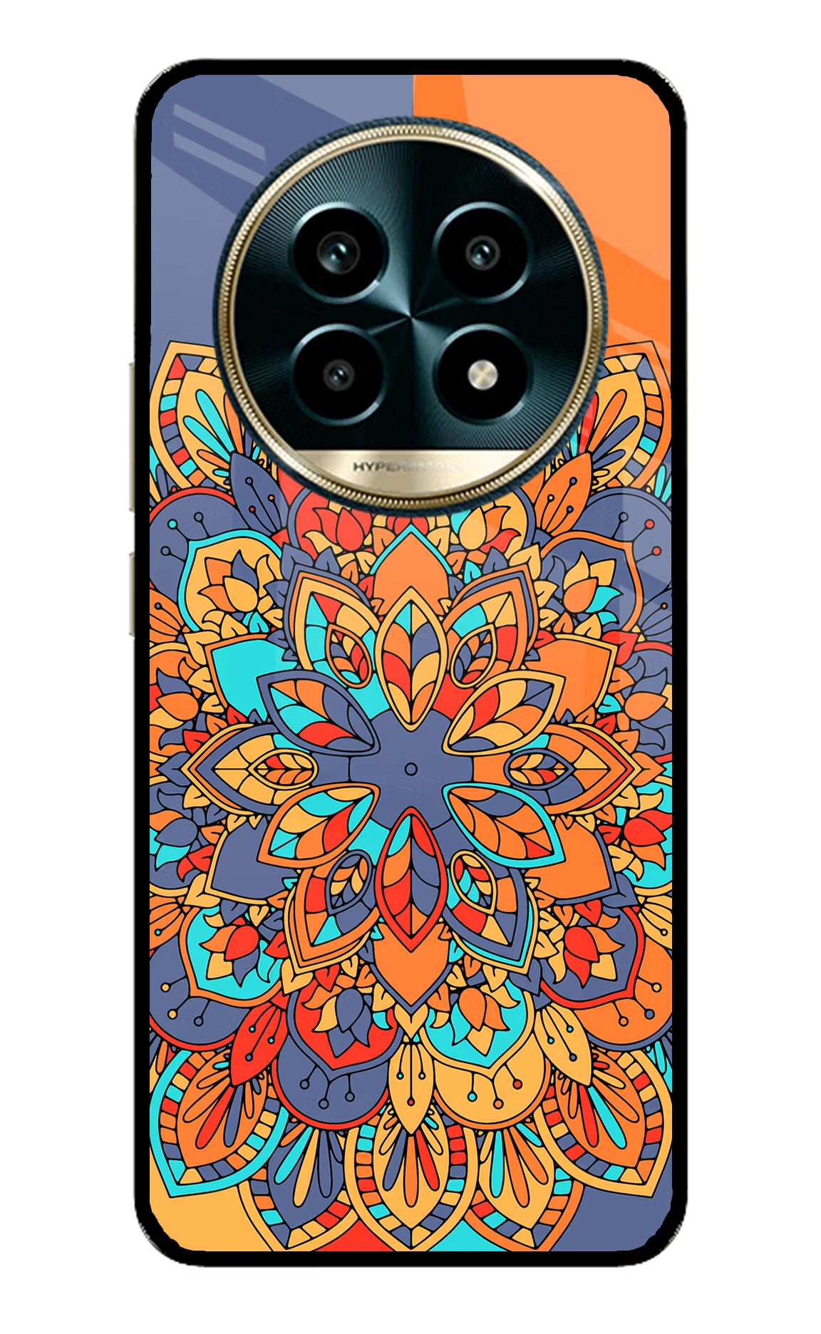 Color Mandala Realme 13 Pro 5G Glass Case Back Cover by Casekaro