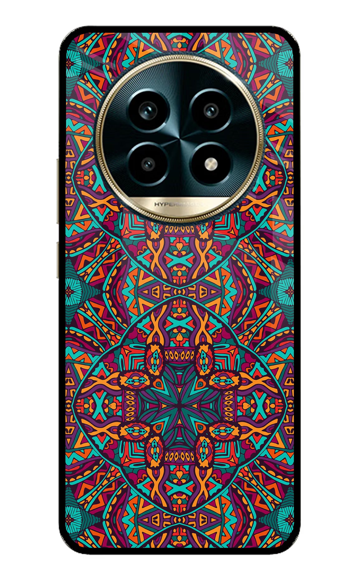 Colour Mandala Realme 13 Pro 5G Glass Case Back Cover by Casekaro
