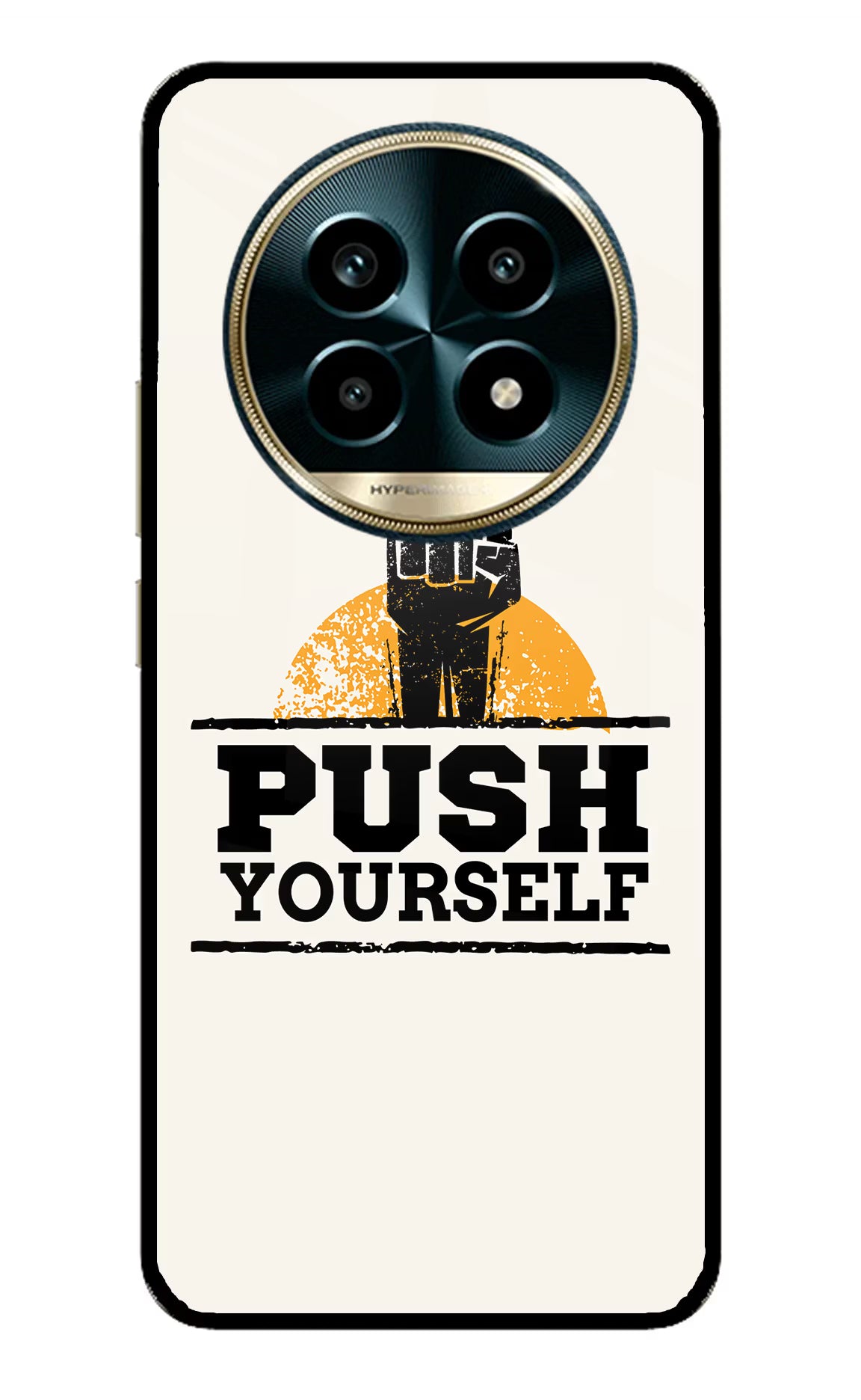 Push Yourself Realme 13 Pro 5G Glass Case Back Cover by Casekaro