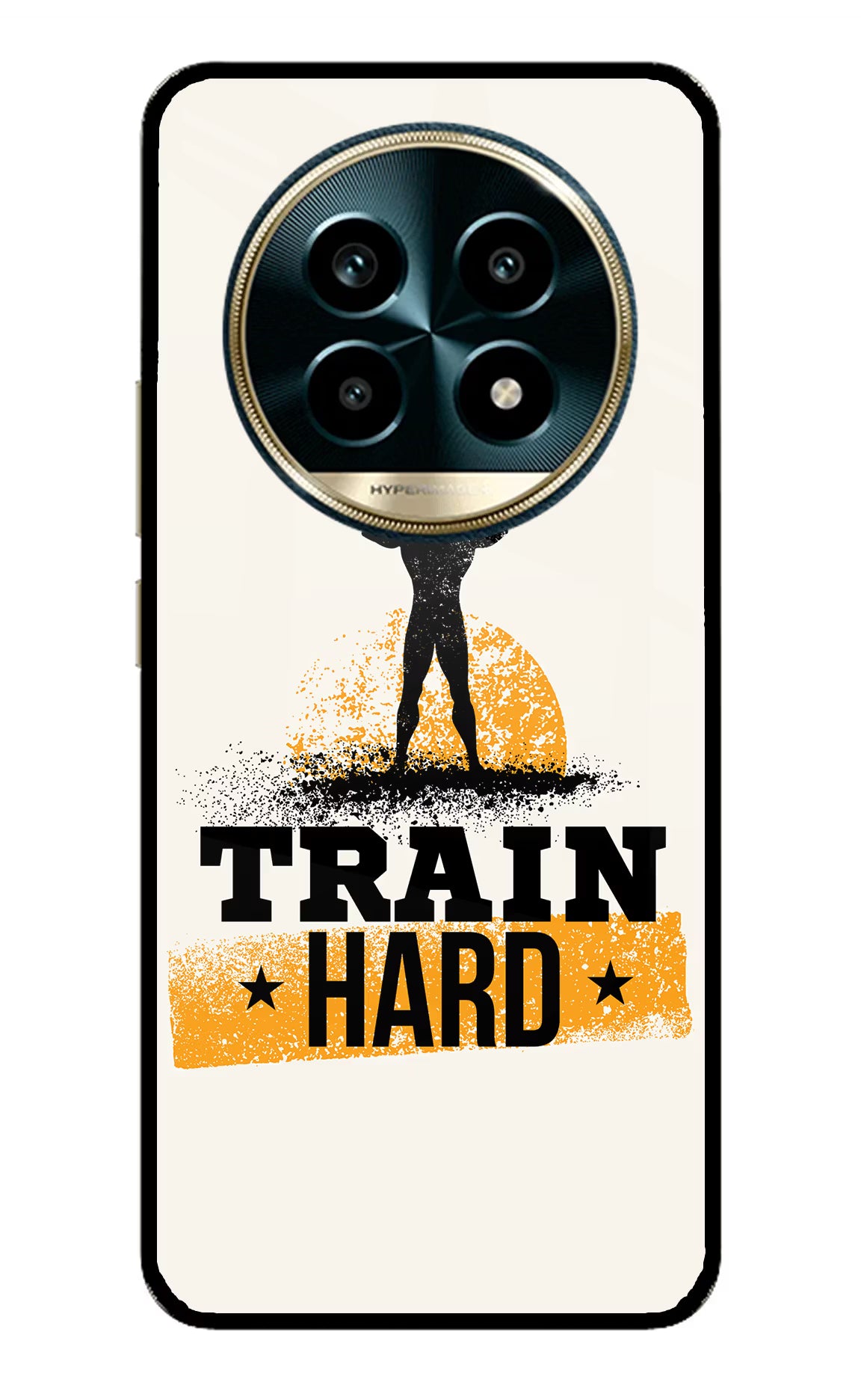 Train Hard Realme 13 Pro 5G Glass Case Back Cover by Casekaro