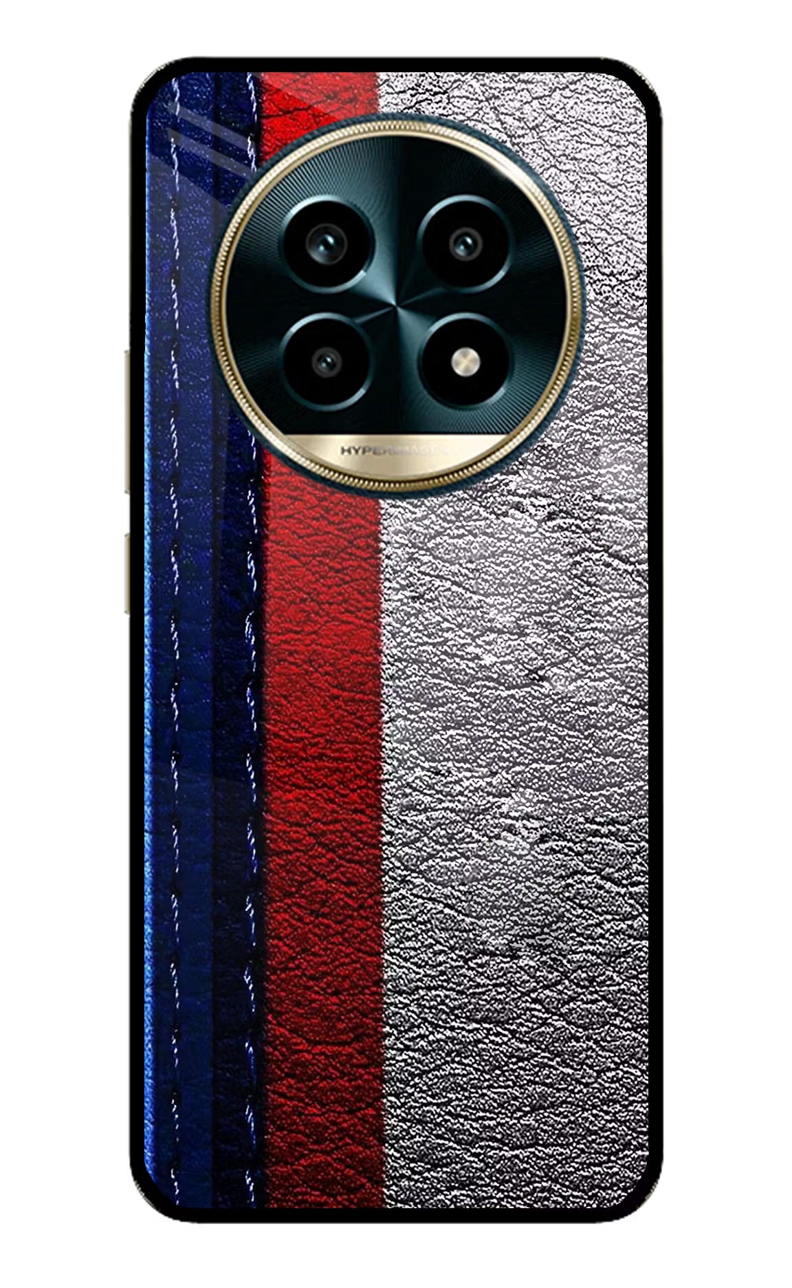 BMW Stripes Realme 13 Pro 5G Glass Case Back Cover by Casekaro