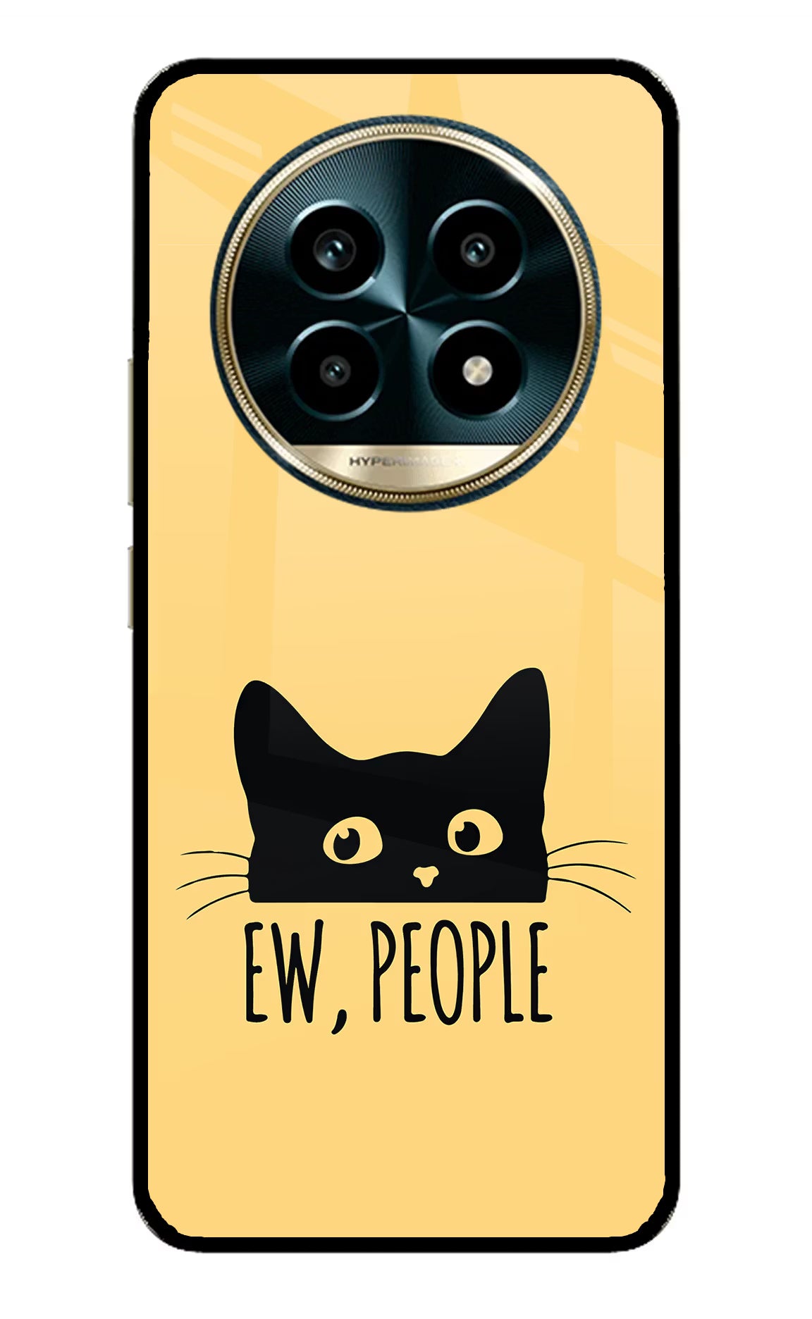 Ew People Catitude Realme 13 Pro 5G Glass Case Back Cover by Casekaro