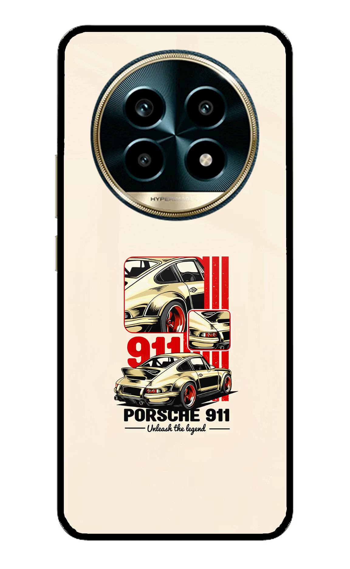 Classic Porsche 911 Realme 13 Pro 5G Glass Case Back Cover by Casekaro