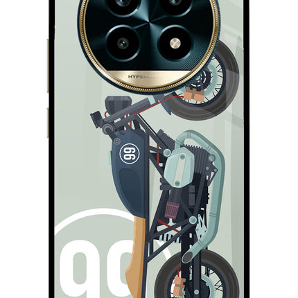 Classic Cafe Racer 99 Realme 13 Pro 5G Glass Case Back Cover by Casekaro
