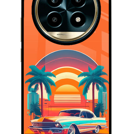 Palm Drive 80s Realme 13 Pro 5G Glass Case