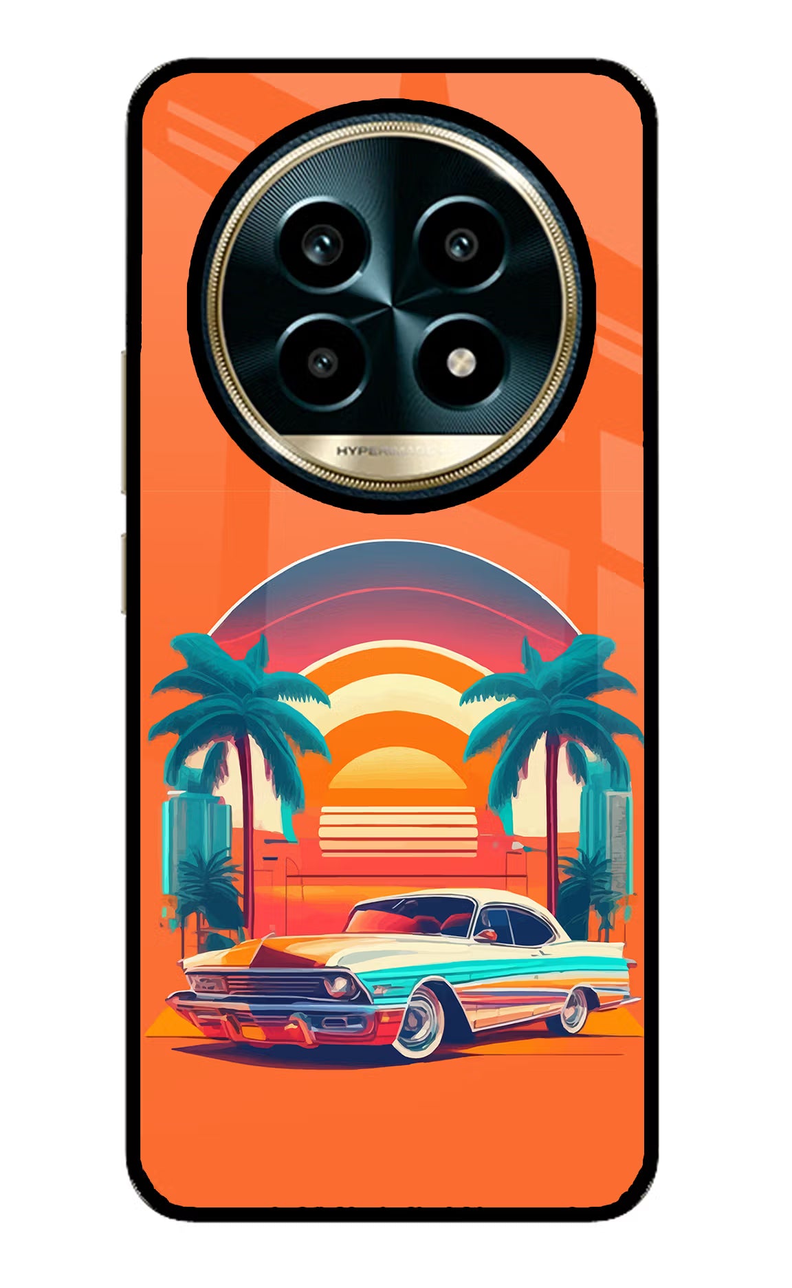 Palm Drive 80s Realme 13 Pro 5G Glass Case