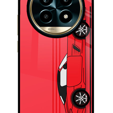 Red Velocity Realme 13 Pro 5G Glass Case