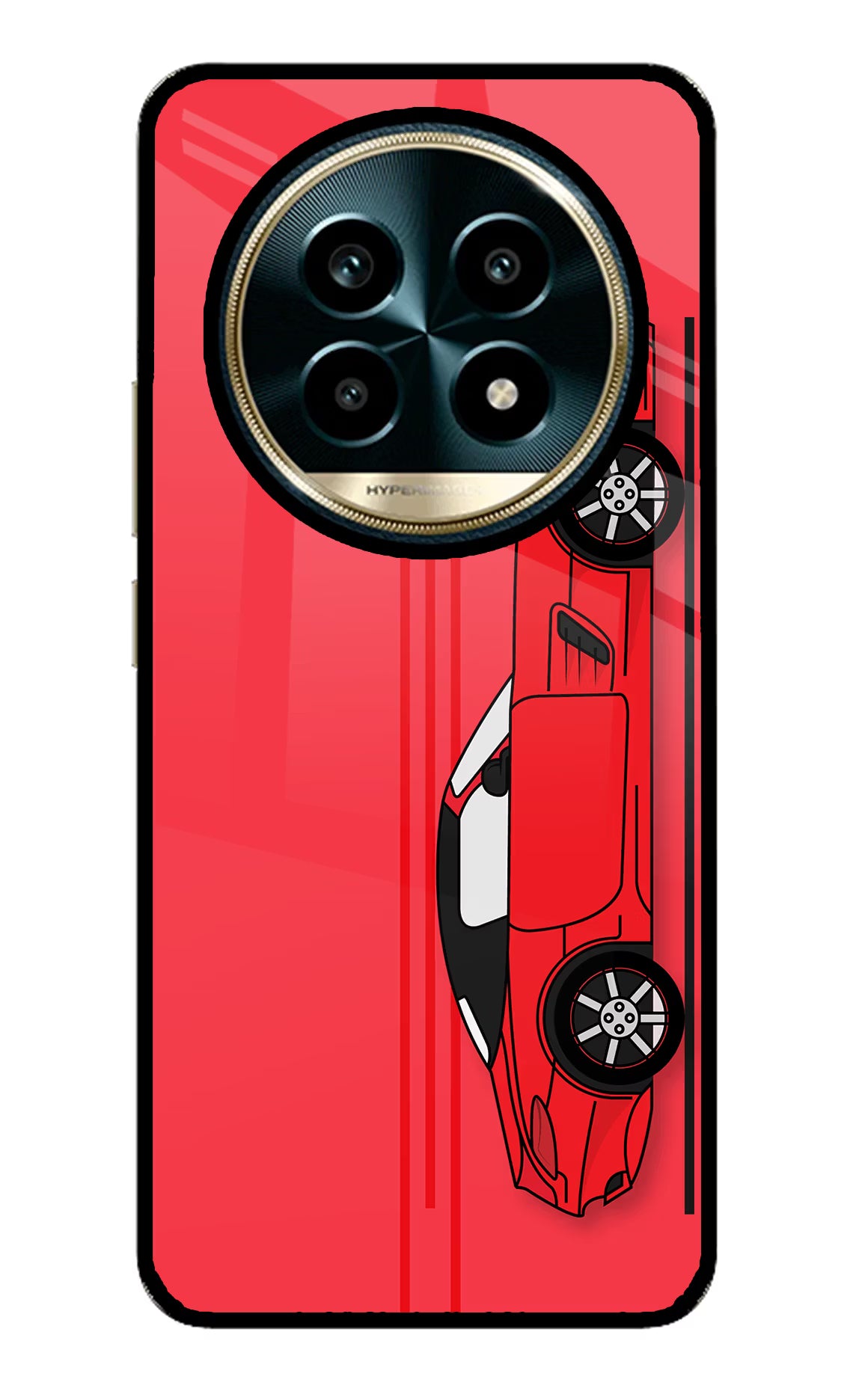 Red Velocity Realme 13 Pro 5G Glass Case