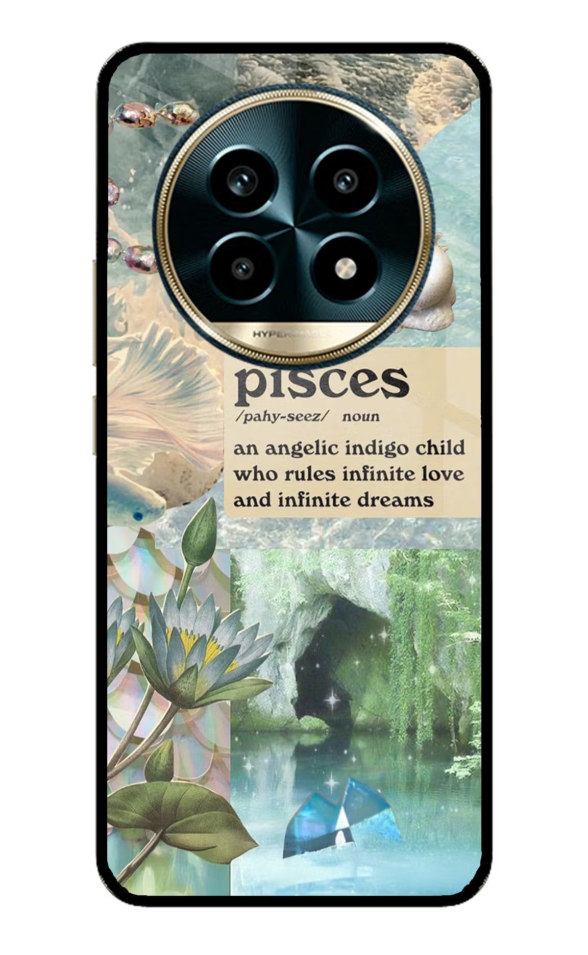 Pisces Zodiac Realme 13 Pro 5G Glass Case Back Cover by Casekaro
