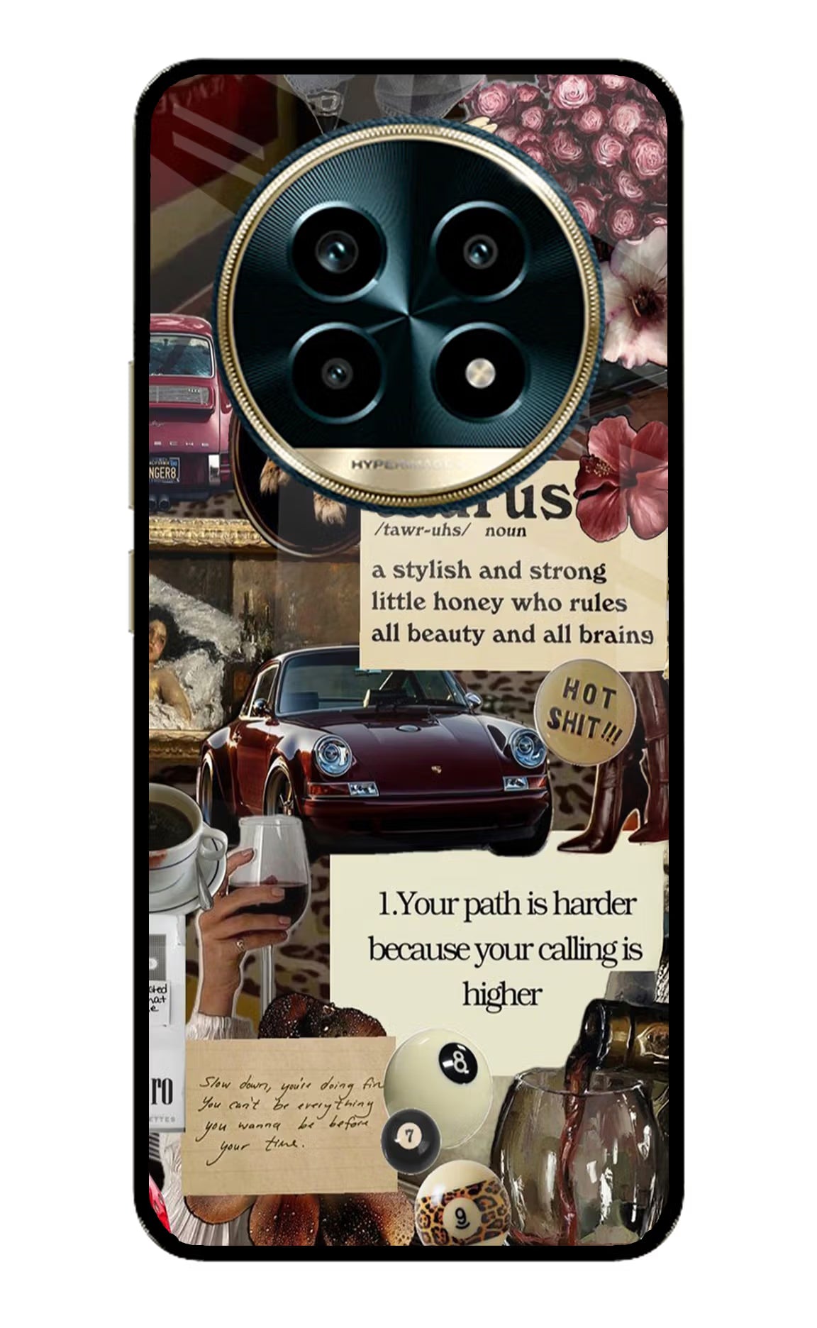 Taurus Zodiac Realme 13 Pro 5G Glass Case Back Cover by Casekaro