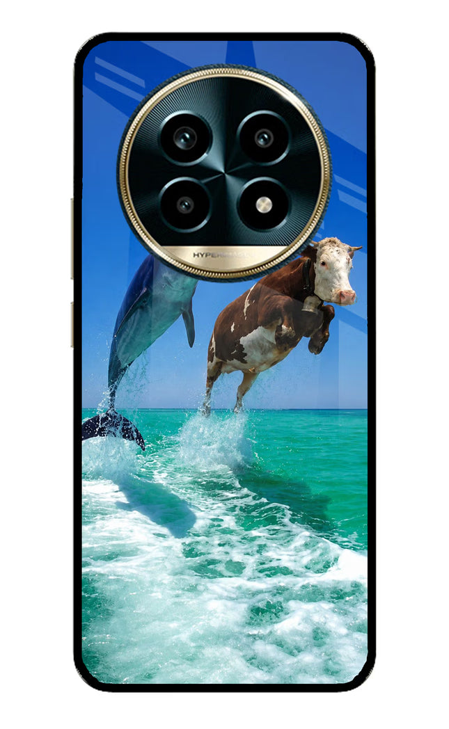 Dolphin vs Cow Realme 13 Pro 5G Glass Case