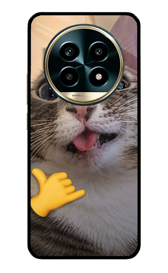 Silly Cat Call Realme 13 Pro 5G Glass Case