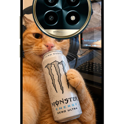 Gamer Cat Energy Realme 13 Pro 5G Glass Case