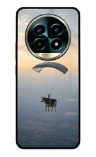 Skydiving Cow Realme 13 Pro 5G Glass Case