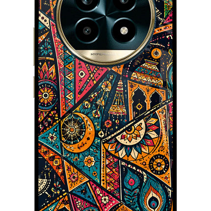 Folk Print Realme 13 Pro 5G Glass Case