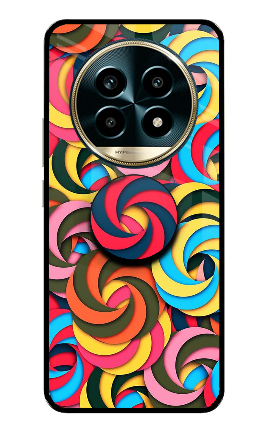 Spiral Pattern Realme 13 Pro 5G Pop Case, Metal case