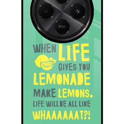 Quote Redmi A4 5G Glass Case Back Cover by Casekaro