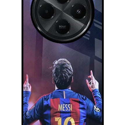 Messi Redmi A4 5G Glass Case Back Cover by Casekaro
