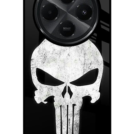 Punisher Skull Redmi A4 5G Glass Case Back Cover by Casekaro