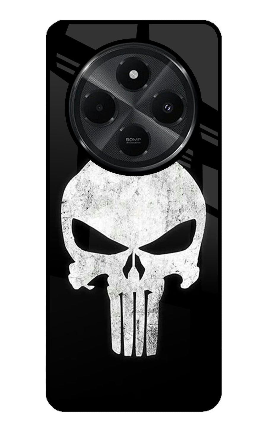 Punisher Skull Redmi A4 5G Back Cover, Glass case