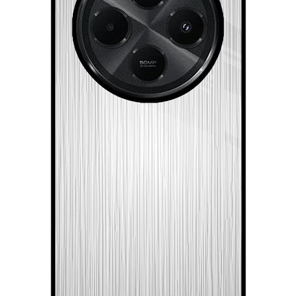 Wooden Grey Texture Redmi A4 5G Glass Case Back Cover by Casekaro