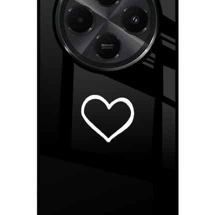 Heart Redmi A4 5G Glass Case Back Cover by Casekaro