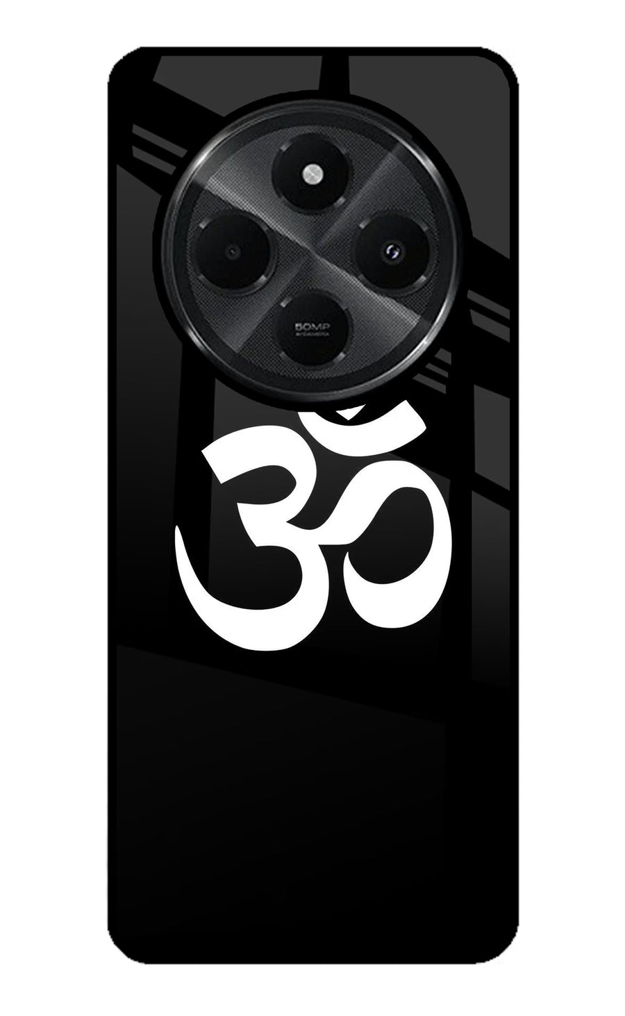 Om Redmi A4 5G Back Cover, Glass case