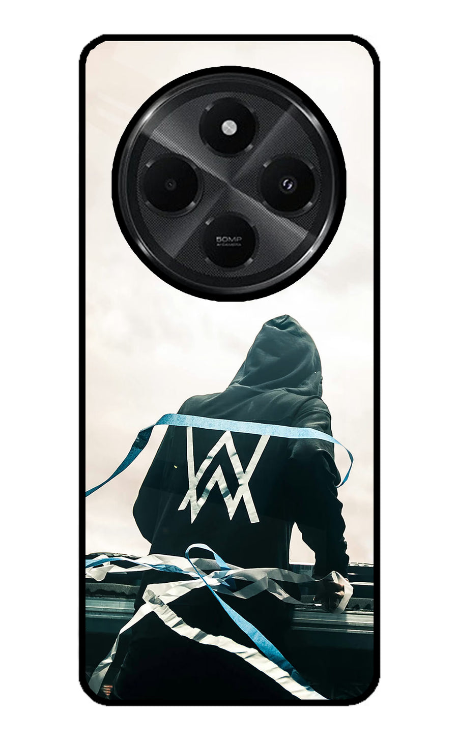 Alan Walker Redmi A4 5G Back Cover, Glass case