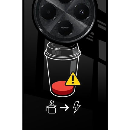 Coffee Redmi A4 5G Glass Case Back Cover by Casekaro