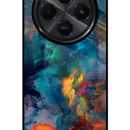 Artwork Paint Redmi A4 5G Glass Case Back Cover by Casekaro