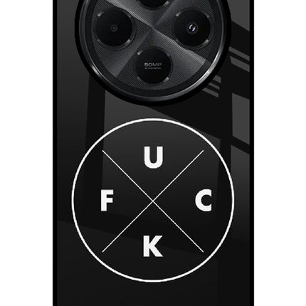 Go Fuck Yourself Redmi A4 5G Glass Case Back Cover by Casekaro