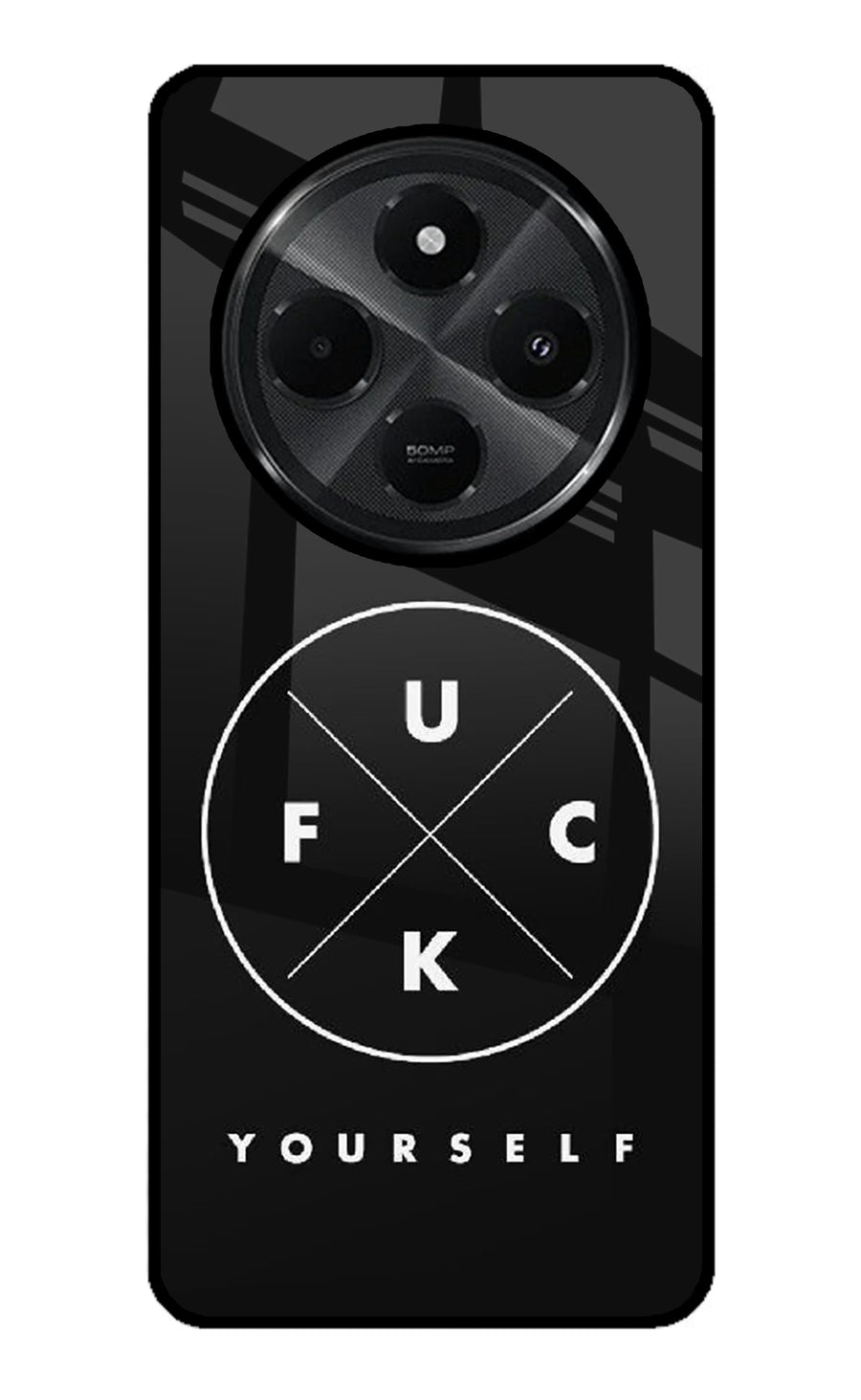 Go Fuck Yourself Redmi A4 5G Back Cover, Glass case