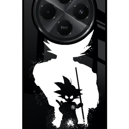 Goku Shadow Redmi A4 5G Glass Case Back Cover by Casekaro