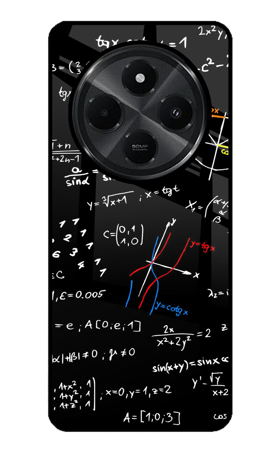 Mathematics Formula Redmi A4 5G Back Cover, Glass case