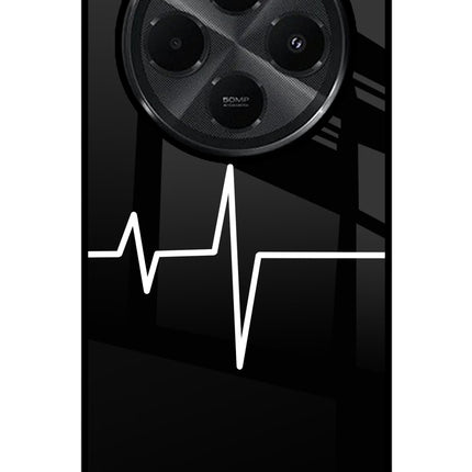 Heart Beats Redmi A4 5G Glass Case Back Cover by Casekaro