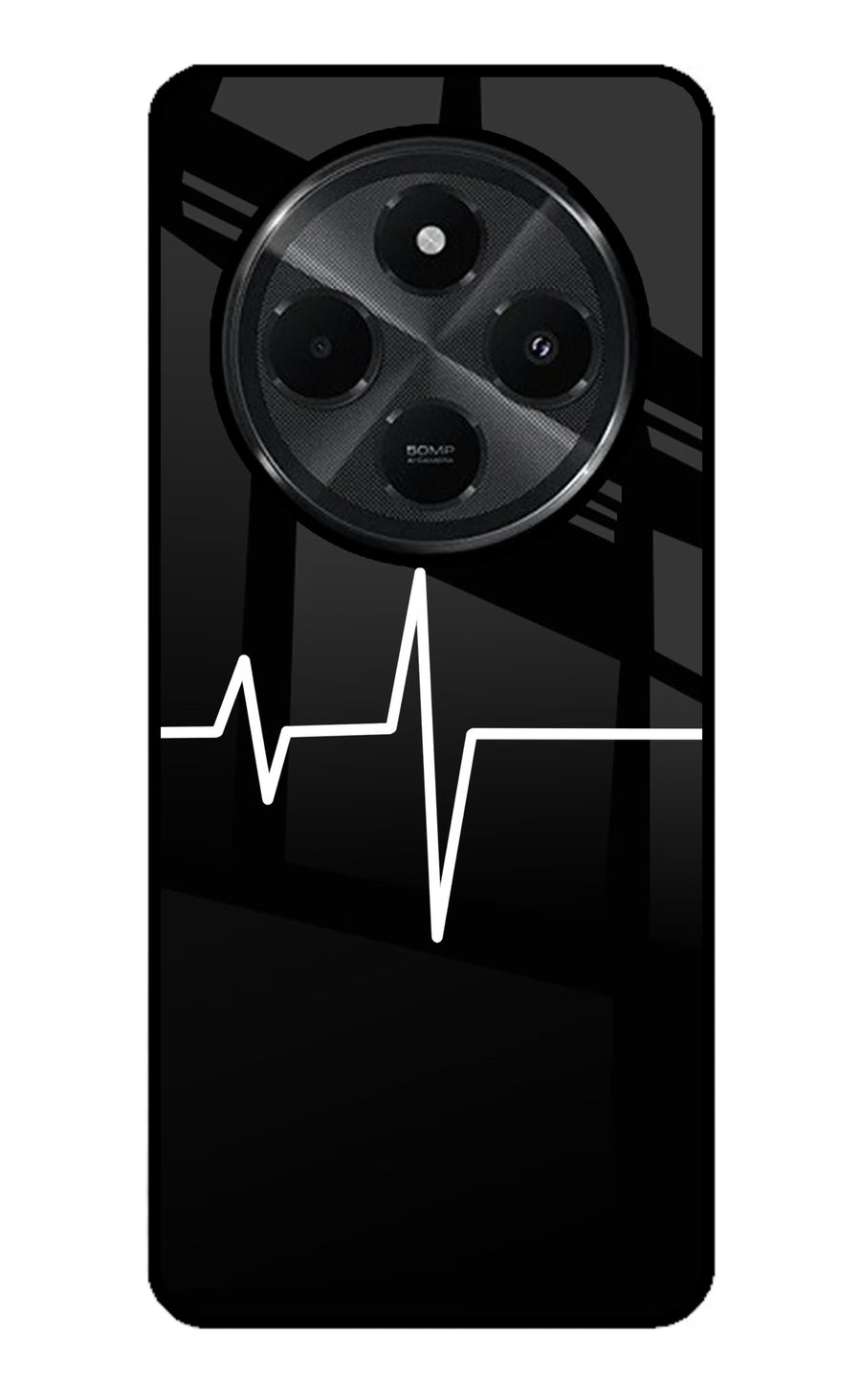 Heart Beats Redmi A4 5G Back Cover, Glass case
