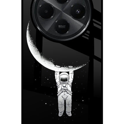 Moon Space Redmi A4 5G Glass Case Back Cover by Casekaro