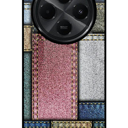 Multicolor Jeans Redmi A4 5G Glass Case Back Cover by Casekaro