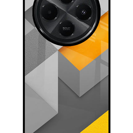 Abstract Redmi A4 5G Glass Case Back Cover by Casekaro