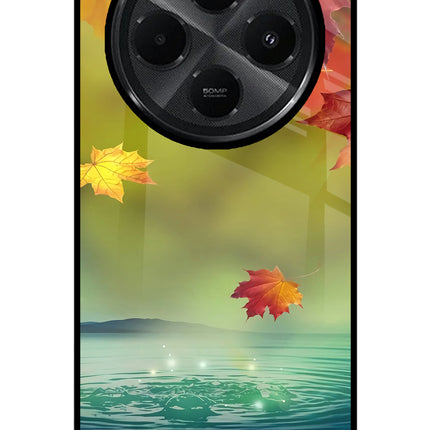 Flowers Redmi A4 5G Glass Case Back Cover by Casekaro